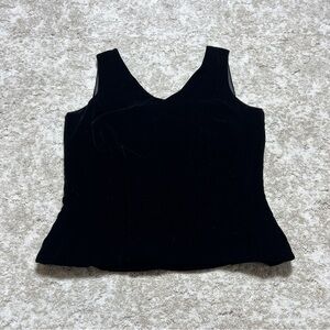 Ann Taylor Black Fitted Tank Top Size 8